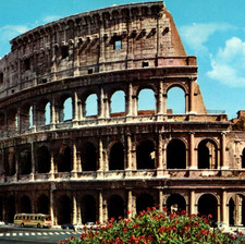 Vintage Continental Postcard Colosseum Rome Italy c1966 Roma
