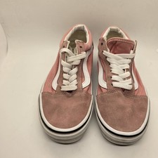 VANS Old Skool Skate Shoes Women's 5 Men's 3.5 Blushing Pink Suede Canvas EUC