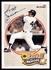 Reggie Jackson 1990 Upper Deck #3 New York Yankees FREE SHIPPING AutographDen