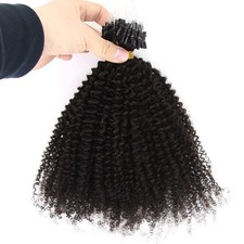 ZigZag Hair Afro Kinky Curly Micro Rings Loop Extensions 100g 4B 4C Brazilian