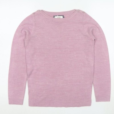 Rosa Pullover Pulli Damen UK Größe 8 Maine New England