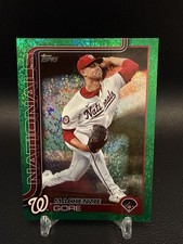 2025 Topps Series 1 MacKenzie Gore Green Holo Foil /99 Nationals
