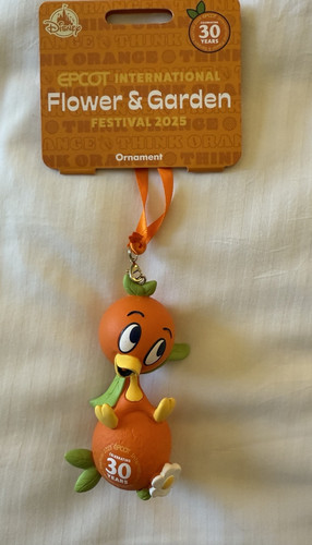 2025 Disney Parks Epcot Flower Garden Festival Orange Bird Ornament 30 Year NEW!