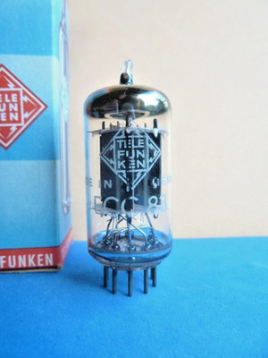 Röhre ECC83 Telefunken - geprüft, sehr gute Werte - 12AX7 TFK smooth plates #109