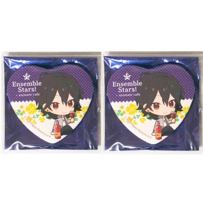 Ensemble Stars UNDEAD Rei Sakuma Heart-Shaped Can Badge 2pcs Set Japan