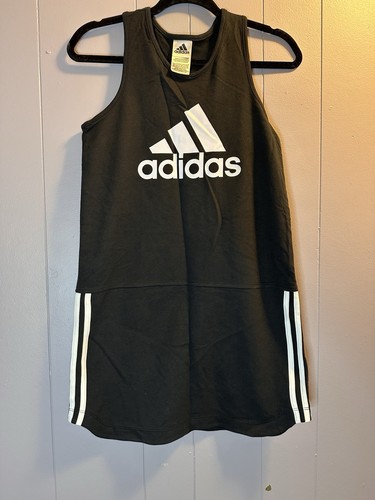 Neu mit Etikett Adidas Tanktop Kleid schwarz Gr. Mädchen XL 16 3 Streifen Adidas Logo