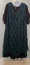 Vtg Olivia Maxi Dress 3X Floral Lace Boho Fairygrunge Whimsigoth Hippie Gypsy
