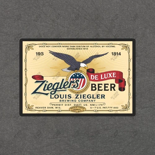 Vintage Zieglers Beer Metal Sign Louis Ziegler Brewing Co. Eagle #122548