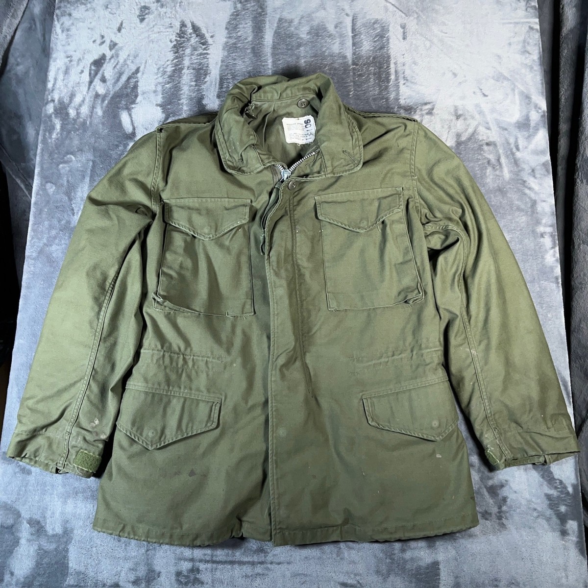 Vintage Alpha Industries M65 Field Jacket Mens Small Regular OG