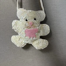 Kids Sequin Teddy Bear Purse