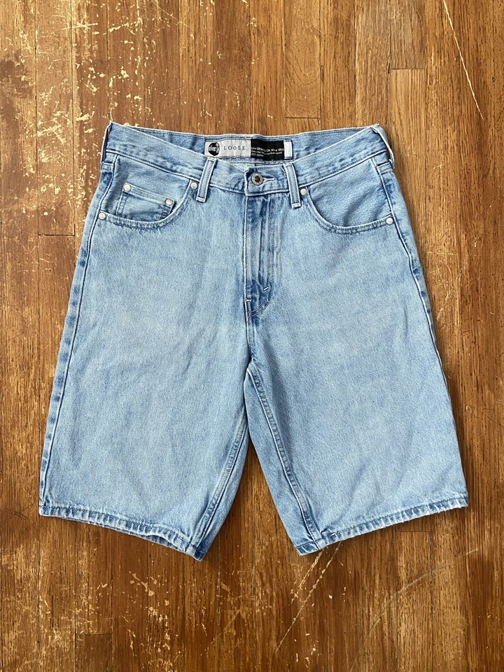 VTG Y2K Levi Strauss & Co Silver Tab Loose Fit Denim Jean Shorts Jorts Size 30 - Image 2 of 4