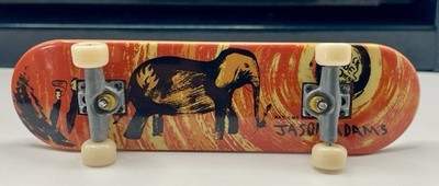 Vintage Tech Deck Black Label Jason Adams Elephant Graphic 96mm ~ Used