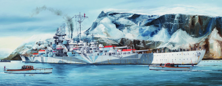Trumpeter 05359 1:350 German Tirpitz Battleship Ship Model K