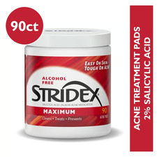 Stridex Medicated Acne Pads Maximum Strength CLeans Treats Prevents - 90 Ct.