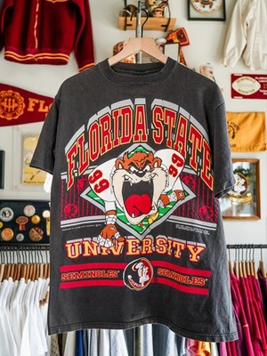 Florida State Looney Tunes Taz 90 s FSU Seminoles Black T shirt HN5339
