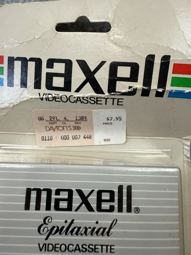 Maxwell Video Cassette L-750 HGX Beta-Nuevo Paquete Sellado - Imagen 2 de 7