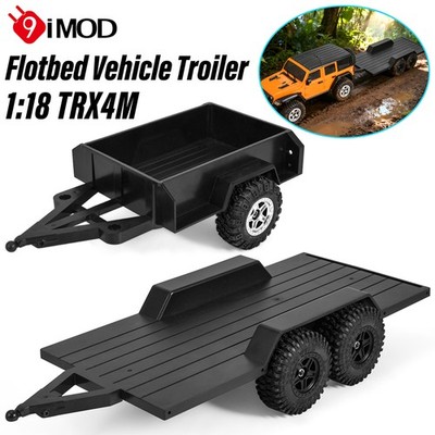 Upgrade Utility Trailer Kugelkopfkupplung Doppelachsanhänger für 1/18 RC TRX4M