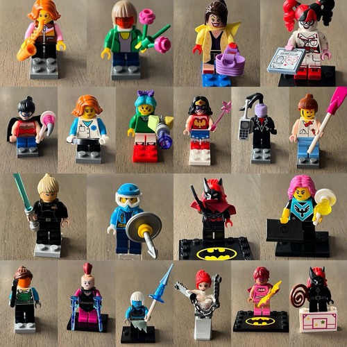 20 LEGO Female Minifigs Batwoman Capt Juno Cruella Harley Quinn Killer Frost MOC