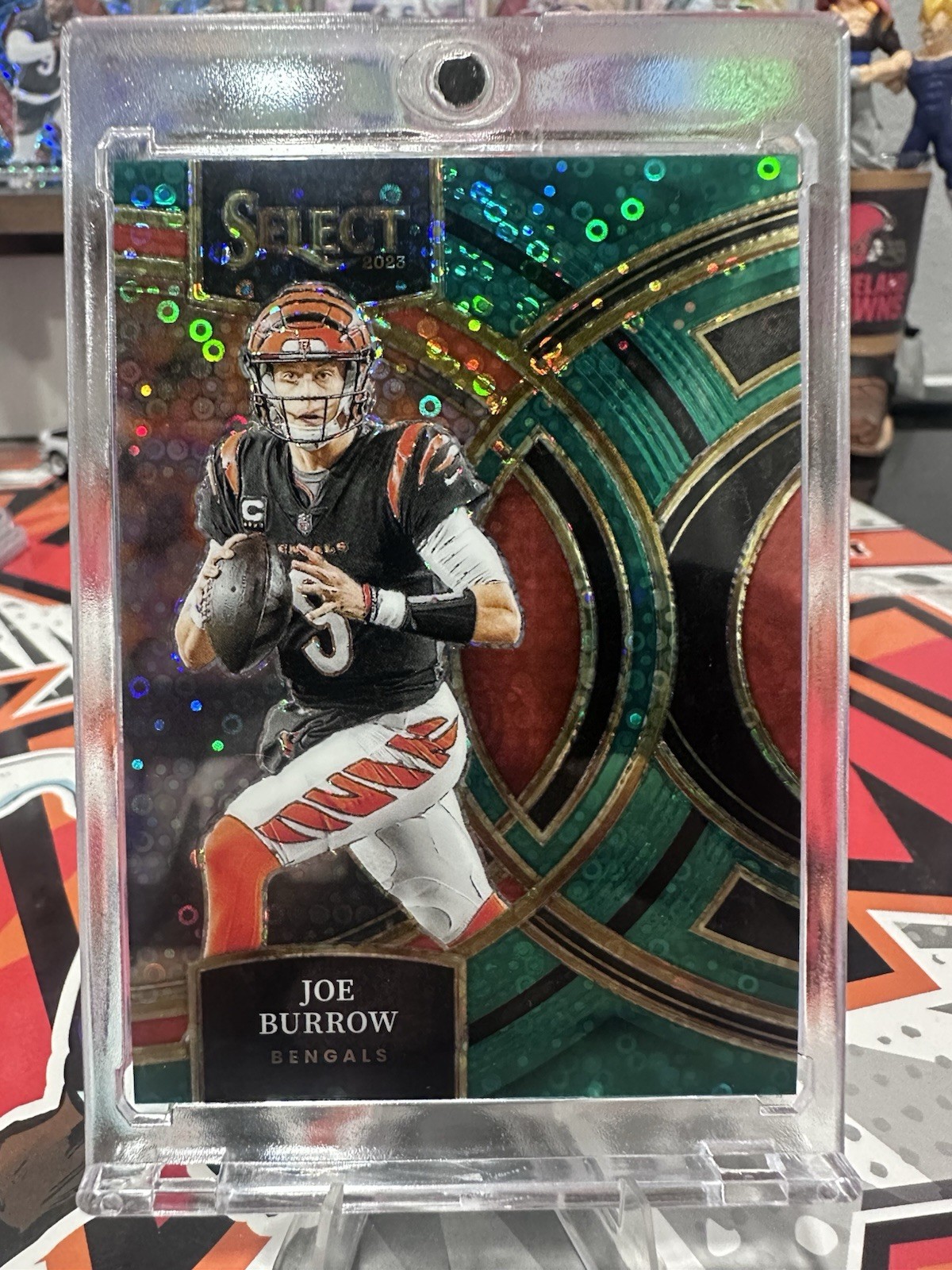 2023 Panini Select - Premier Level Joe Burrow #165 Neon Green Prizm  5/5