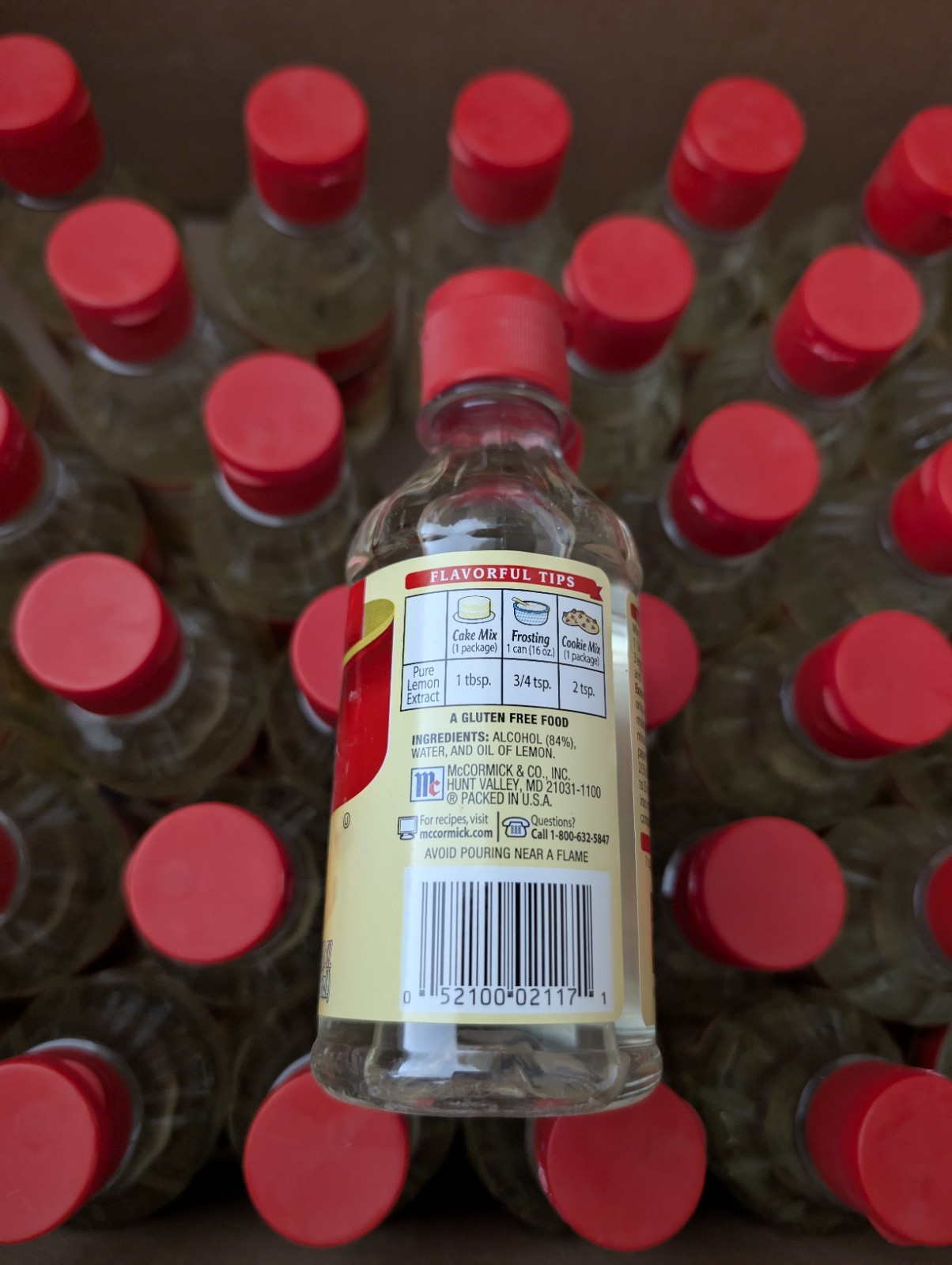 McCormick Pure Lemon Oil Extract [8oz] [ Food Grade Ethanol Tincture] [BB 05/25]