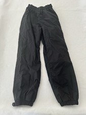 Columbia Ski Pants Women  s Medium Black Nylon Full Zip Legs Elastic Waist  Hem