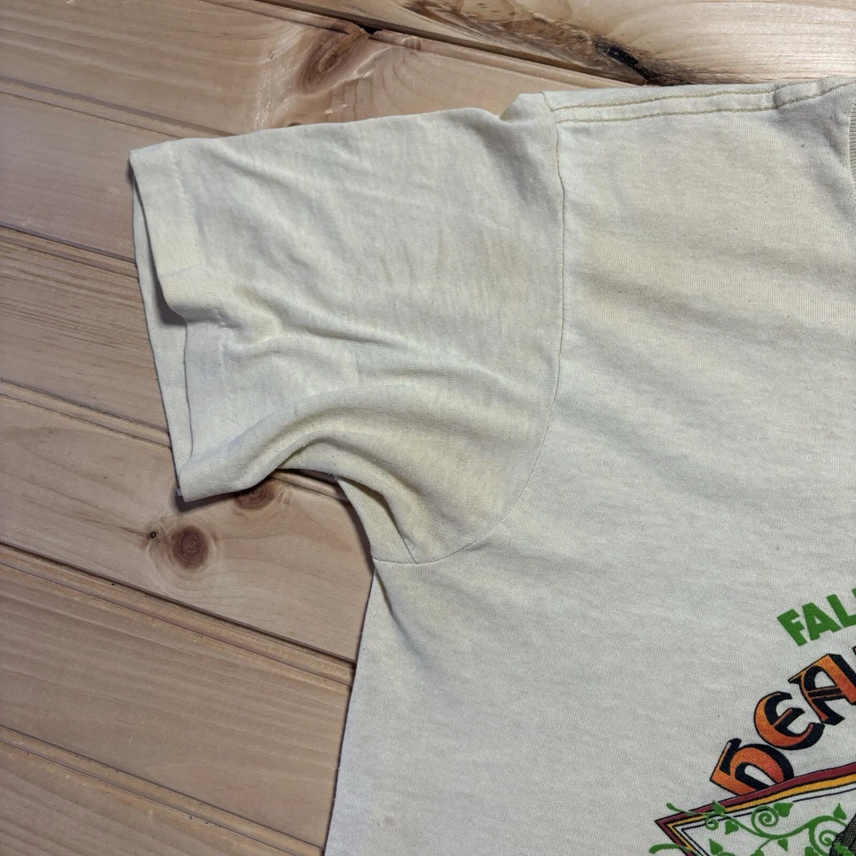 复古 1987 Hearts Of Gold Cantaloupe Festival 单针衬衫 尺寸 M ü — 第 3/4 张图片