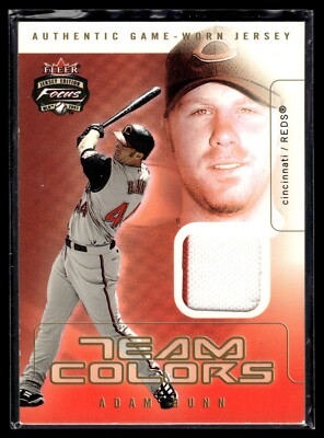 2003 Fleer Focus JE Team Colors Game Jersey Multi Color #AD Adam Dunn 192/250
