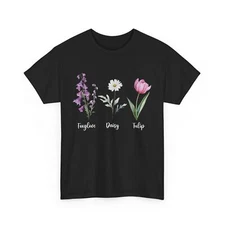 Foxglove Daisy Tulip Flowers Shirt, Floral Anti Trump Women Men Cute T-shirt