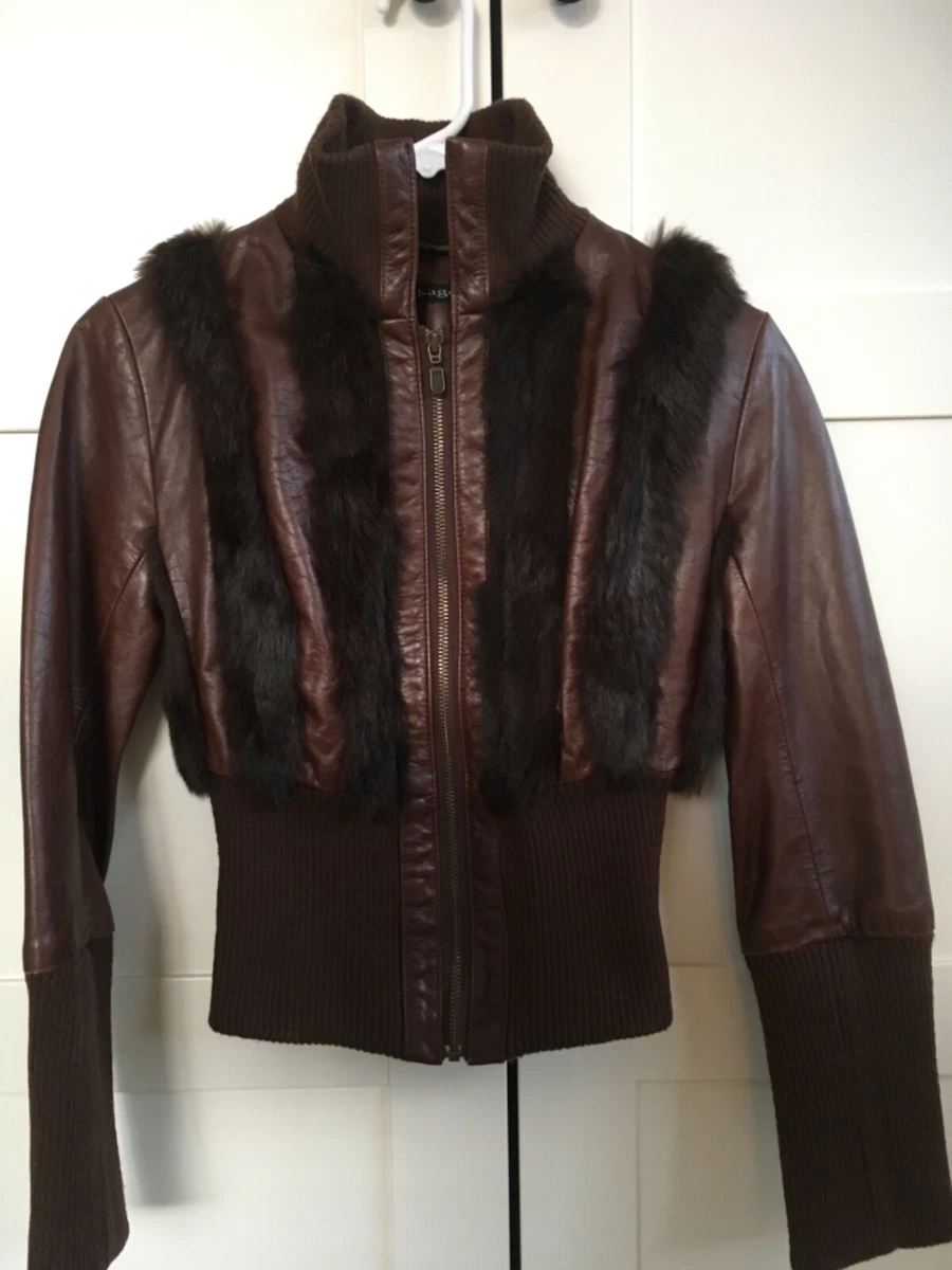 Rare MACKAGE leather bomber jacket size S eBay