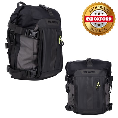 Oxford Atlas T10 Waterproof Motorrad Advanced Tour Pack Charcoal Black 10L