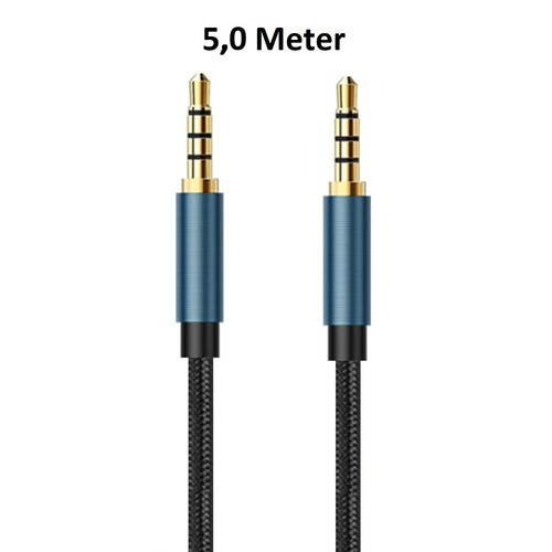 AUX Kabel Audio Klinke Stecker 3,5mm Verlängerungskabel Klinkenkabel 0,5 - 5m - Bild 16 von 16