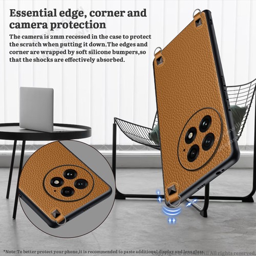 Genuine Leather Magnetic Back Cover for OnePlus Crossbody Case Cool - Picture 6 of 9