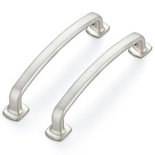 10PCS Cabinet Handles 5 Inch Arch Drawer Pulls Brushed Nickel Kitchen Hardware