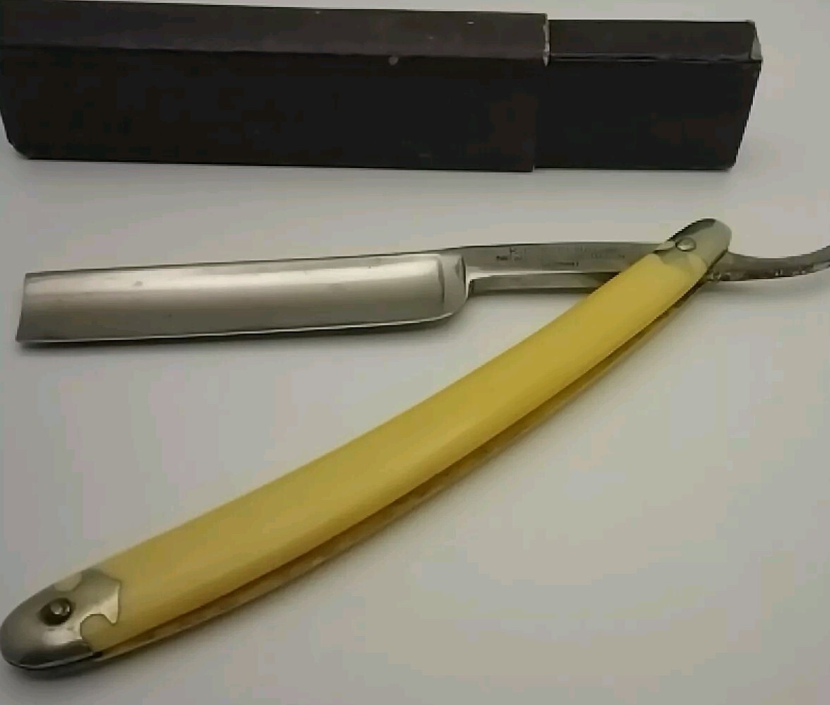Vintage 6/8” K.C. Seelbach Straight Razor Shave Solingen Germany