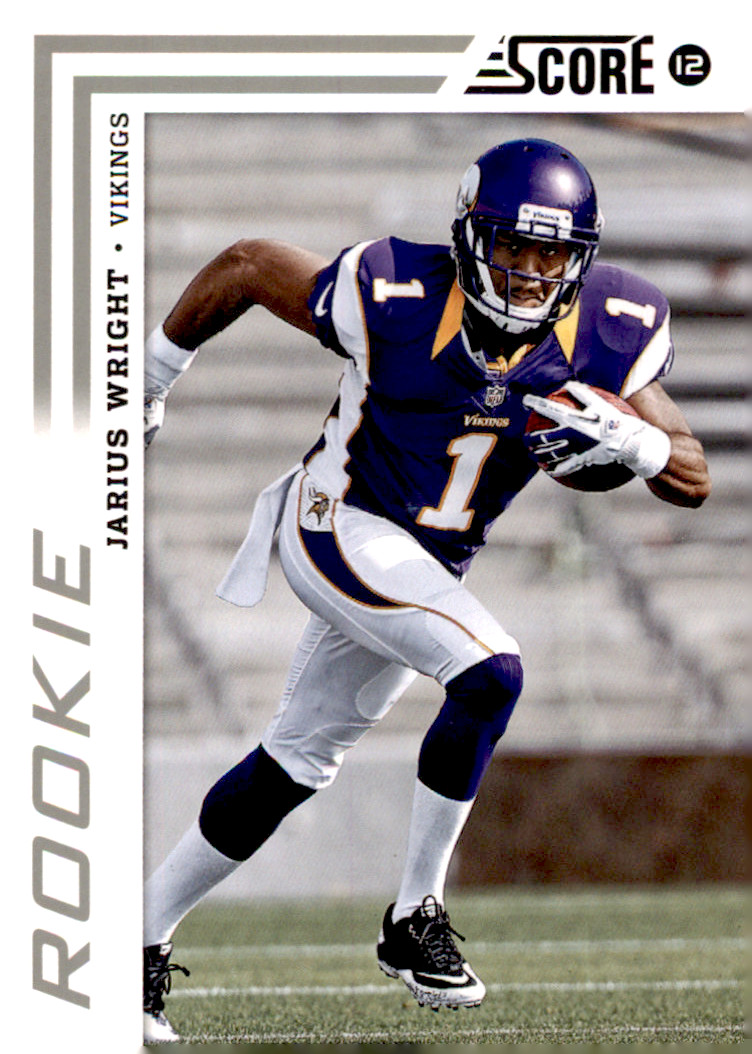 2012 Score - #336 Jarius Wright (RC) Minnesota Vikings