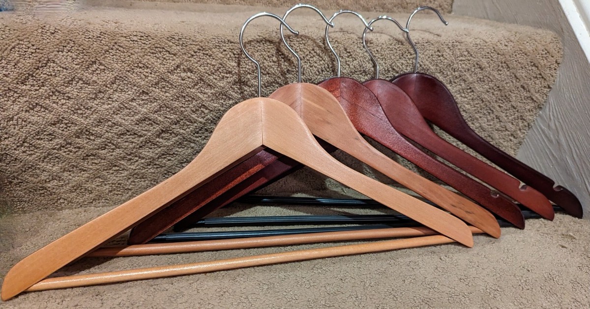 50s vintage wood hanger made in usa　5本 Unbranded Wooden 1950s Vintage Clothes Hangers for sale | eBay