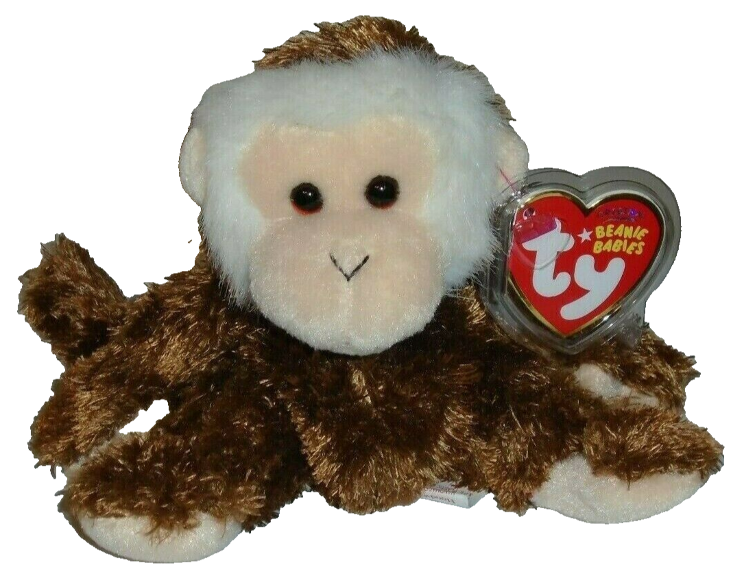 Ty Beanie Baby HOODWINK the Monkey (6.5 Inch) NEW MWMTs Plush
