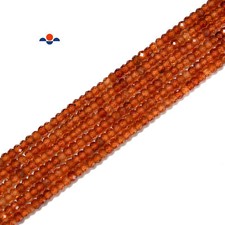 Hessonite Orange Garnet Faceted Rondelle Beads Size 2x3mm 15.5'' Strand 2x3mm 