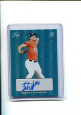 2023 Leaf Perfect Game Showcase Autographs Platinum Jordan Stribling Auto 4/4