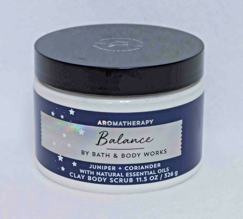 Bath & Body Works Aromatherapy Balance Juniper + Coriander Clay Body Scrub