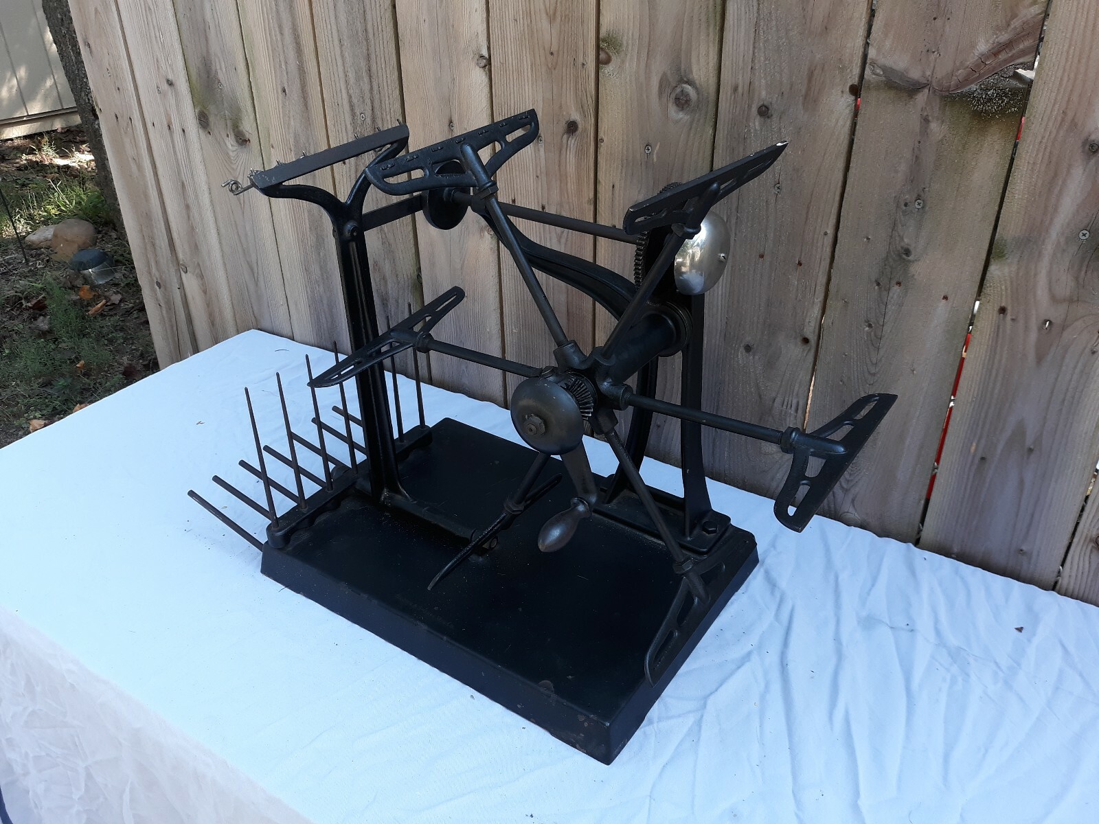 Antique Wool Winder Brown and Sharpe Cast Iron Industrial Sewing