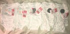 5 New W/ Tags Circo White baby girl 1 piece bodysuit New Born 6-8lbs W/ Patterns — photo 2