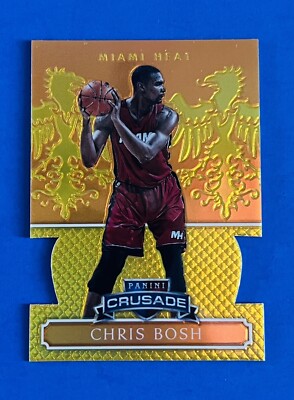 2014-15 Excalibur Chris Bosh Heat Die-cut Orange Prizm Parallel Card #72; #d /60