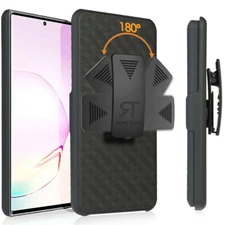 For Galaxy Note20 Ultra 5G Note10+ Lite 5G Holster Belt Clip Phone Hybrid Case