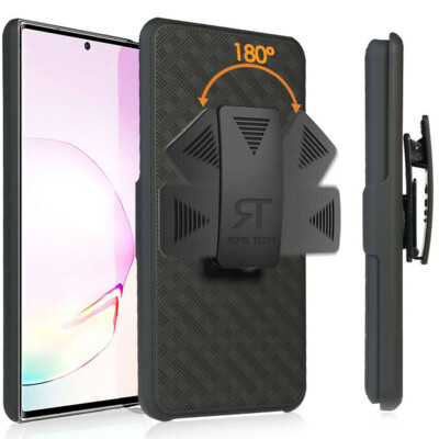 For Galaxy Note20 5G Note 10+ Holster Belt Clip Phone Hybrid Case
