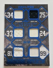 2019 LEAF ITG USED SPORTS BO JACKSON WOODSON LONG BROWN SAPP HAYES JERSEY 26/35