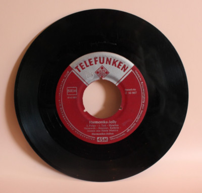 Schallplatte ST45 vinyl Telefunken Harmonika-Jollys Harmonika-Jolly 1958