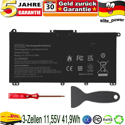 HT03XL Akku für HP Pavilion 14-CE 14-CF 15-CS 15-DA 240 340S 470 G7 HSTNN-DB8R 