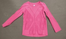 Girl's Tea Collection Dark Pink Butterfly Top Size S 4-5 EUC