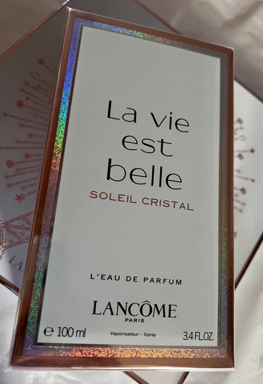 Lancome La Vie Est Belle Soleil Cristal 100ml Women oz 3.4 爆売りセール開催中 New 25％OFF Sealed EDP